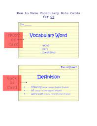 Create printable note cards with our free note card maker! Traditional Notecards Memorizing Vocab