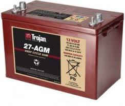 Trojan 27 Agm 12 Volt 89 Ah Deep Cycle Agm Battery
