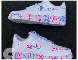 Billie Eilish Custom Painted Nike Air Force 1 Sneakers Women Customized Nike Shoes Custom Designer Billie Custom Nike Shoes White Nike Shoes Cute Nike Shoes