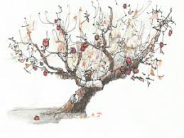 Step by step drawing tutorial on how to draw an apple tree. Apple Tree Drawing Peter Huntoon