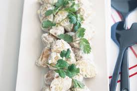 You could even sprinkle some bacon bits over the top if you. Warm Potato Salad With Sweet Chilli Sour Cream Gorwandafood Com