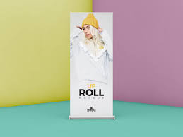 Download Free Roll Up Mockup Psd On Behance