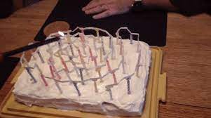 Nice birthday cake with burning candles. Birthday Cake Burning Candles Fire Gif Fire Birthday Gif By America S Funniest Home Videos Find Happy Birthday Gif Images With Name Online Free Decoracion De Unas