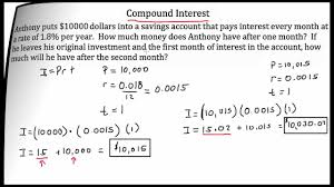 Word Problems Compound Interest Examples Videos Worksheets Solutions Activities