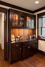 Teak corner bar cabinet stand tall legs. Campbell Craftsman Bar Cabinet Klassisch Kuche Kansas City Von Rothers Design Build