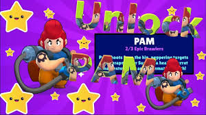 As a super move he leaps, firing daggers both on jump and on landing! Brawl Stars Unlock Pam Brawl Mario Characters Stars