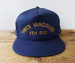 Hmcs Vancouver Ffh 331 Vintage Snapback Hat Halifax Class Etsy Navy Snapback Snapback Hats Hats