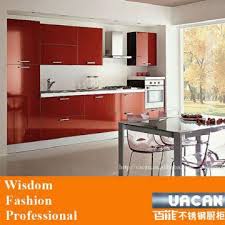 Essentially, cleaning gloss cabinets is a breeze. Red Gloss Kitchen Cabinet Glass Doors Design Kitchen Units Easy To Clean Global Sources
