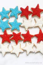 Beat in red food coloring and 1/2 teaspoon peppermint extract. 4th Of July Star Cookies Easy Decorated Cookie Idea
