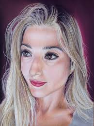 Soft self-portrait with fried bacon in fabric