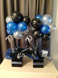 21st Birthday Table Decoration Ideas For Guys Ideas For Centerpieces For Birthday Party Male Birthday Party Blue Silver And Black Balloon Topia Mens Birthday Party 80th Birthday Party 70th Birthday Parties