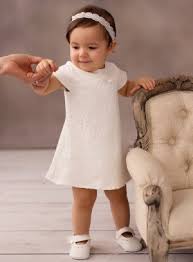 Robes, robes de baptême, bonnets, bavoirs. Soldes Robe Bapteme Ou Ceremonie Bebe Avec Dentelle Et Crochet Inga