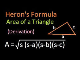 Derivation Or Proof Of Heron S Formula Find Area Of A Triangle With Given Sides Logic Behind Youtube