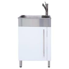 Lifetime warranty on stainless steel. Westinghouse Stainless Steel Laundry Sink With Cabinet 10 White Ql036 Rona