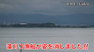 2022/04/27 雨上がりの琵琶湖南湖!! 藻刈り漁船が姿を消しました #今日の琵琶湖 - YouTube