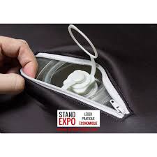 Looking inside an inflating hot air balloon coffee mug. Small Inflatable Coffee Table Stand Expo
