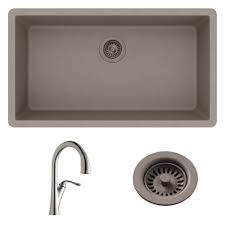 Elkay quartz kitchen sink reviews. Reviews For Elkay Quartz Classic Undermount 33 In Single Bowl Kitchen Sink With Faucet And Drain In Greige Vbthd185 The Home Depot