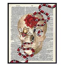 Maybe you would like to learn more about one of these? Amazon Com Wall Art Of Gucci Snake Skull Wall Decor Glam Poster Print For Room Or Home Decoration Chic Fashion Design Gift For Women Wife Woman Her Teens Girls