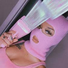 Pink tumblr aesthetic neon aesthetic aesthetic clothes hot pink fashion doja cat photo wall collage baddies fashion outfits dress outfits. Baddie Skimask Aesthetic Pink Uh If Image By