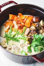 Thai Green Curry Chicken Paleo Whole30 Keto Easy Meal Prep Recipe Green Curry Recipes Green Curry Meal Prep