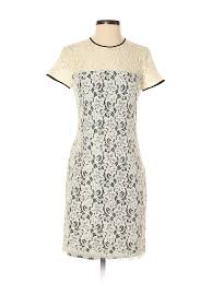 Details About Diane Von Furstenberg Women Yellow Casual Dress 2