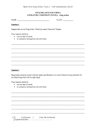 Documents similar to kssm english form 1 teaching organiser overview & guidelines. Form 1 Literature In English Novel Welsh Folklore King Arthur