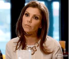 Heather Dubrow's Pearl Bib Statement Necklace