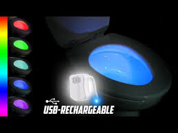Rechargeable Toilet Bowl Night Light Youtube