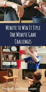 Minute to win it invitations free. Family Game Night Minute To Win It One Minute Challenges Frugal Fun For Boys And Girls