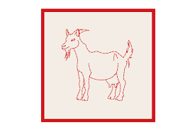 Download Goat Antique Redwork Svg Cut File By Creative Fabrica Crafts Creative Fabrica SVG Cut Files