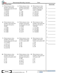 This worksheet is great for practising rounding to the nearest 100; Rounding Worksheets Free Commoncoresheets