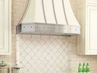 These muted colors really make the bright stainless steel range hood pop. 40 Kitchen Hood Ideas In 2021 Kitchen Hoods Kitchen Hood Design Kitchen Design