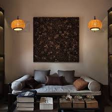 They can flank a mirror. Rattan Lantern Shape Hanging Wall Sconce Dining Room Bedroom Single Light Vintage Style Wall Light In Beige Beautifulhalo Com