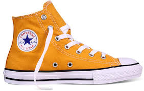 Black And Orange Converse High Tops Converse Chuck Taylor All Star Kids Hi Top Solar Orange Converse Converse Chuck Taylor High Top Sneaker Converse High Top Sneaker