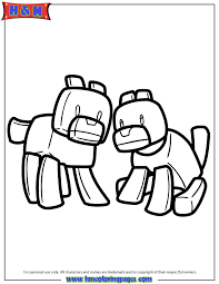 Printable minecraft coloring pages collection. Minecraft Dog Coloring Pages Coloring Home