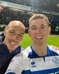 Ireland centre-half Mark McGuinness will be happy with his goal for Luton  last night but it was another Irish defender for the opposition Jimmy Dunne  who was best pleased as his QPR