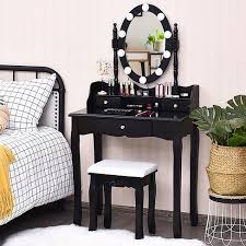 Check spelling or type a new query. Costway Makeup Vanity Dressing Table 10 Dimmable Bulbs Whiteblackbrown Target
