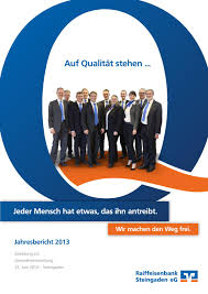 Raiffeisenbank Steingaden Geschaftsbericht 2013 By Peter Ostenrieder Issuu