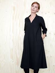 Now you have two facing yokes that. The Assembly Line V Neck Dress Sewing Pattern The Draper S Daughter