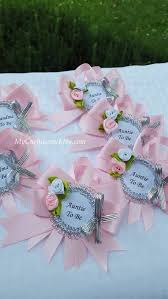 Girl Baby Shower Custom Guest Pins Girl Baby Shower Grandma To Etsy Baby Shower Corsage Baby Shower Rose Gold Baby Shower
