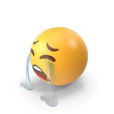 Loudly Crying Face Emoji 3D, Incl ...