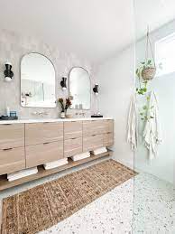 Organic Modern Bathroom Design Bathroom Bathroondesign Tile Terrazzo Modern Master Bathroom Terrazzo Bathroom Design Modern Bathroom Design