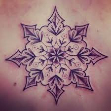 Snowflake tattoo on the middle finger. Design Snowflake Mandala Tattoo Novocom Top