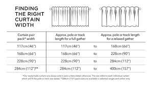 63 inches, 84 inches, 95 inches, 108 inches, and 120 inches. How To Measure For Curtains Dunelm