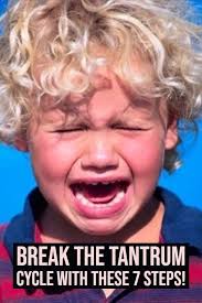 7 Steps To Break The Tantrum Cycle Tantrums Kid Temper Tantrum Behavior