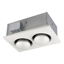 The fan vents moisture in bathrooms up to 60 sq. 9422p Nutone Two Bulb Heater 2 250w Bulbs