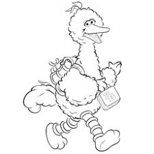 For boys and girls, kids and adults, teenagers … Top 25 Free Printable Big Bird Coloring Pages Online