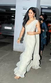 Katrina Kaif in Ivory Arpita Mehta saree for her pre-wedding festivities! |  Fashionworldhub