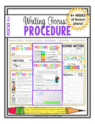 writing focus 6 procedure how to writing