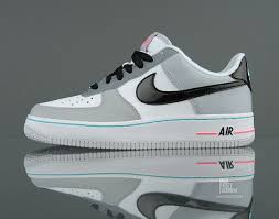Nike Air Force 1 Gs White Black Wolf Grey Cool Grey Nike Air Force Blancas Nike Air Force Moda Con Zapatillas